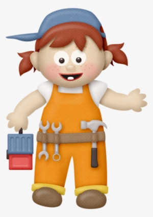 Girl Construction Clip Art #3193394