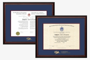 2x Cga Ontario Frames - Cpa Ontario Certificate Frame #3193723