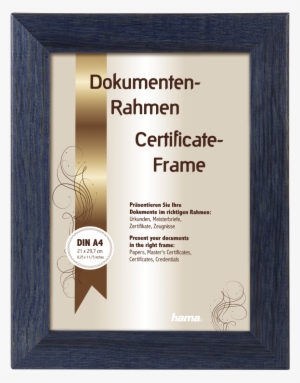 "riga" Wooden Frame, Blue, 21 X - Cadre Bois Oregon Chêne 21x29,7cm #3193822