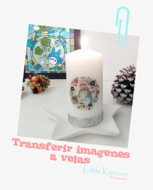 Decorar Velas Con Transferencia De Imagen Totoro - Craft #3194425