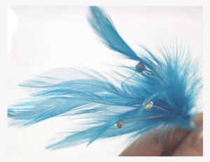 Blue Feather And Rhinestone Accent - Sand Eel #3195625 Blue Feather And Rhinestone Accent - Sand Eel #3195625