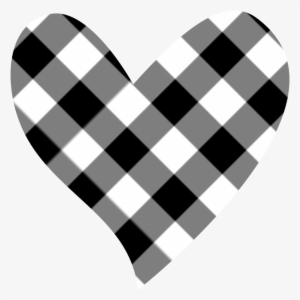 Parent Directory - Black And White Hearts #3195723