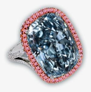 Fancy Blue Gray Cushion Cut Diamond Ring - Natural Fancy Blue Gray Cushion Cut Diamond Ring #3196492