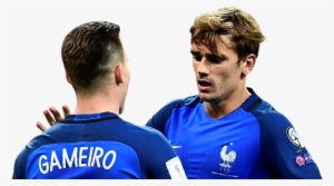 Kevin Gameiro & Antoine Griezmann - Griezmann France Running Png #3196672