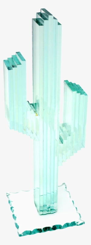 12" Tall Stacked Glass Saguaro Cactus On Chairish - Cactus #3196994