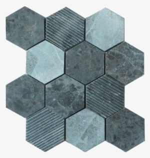 Hex Mosaic Texture 23.1x26.7 Grey Matt (colour: Grey, #3197132