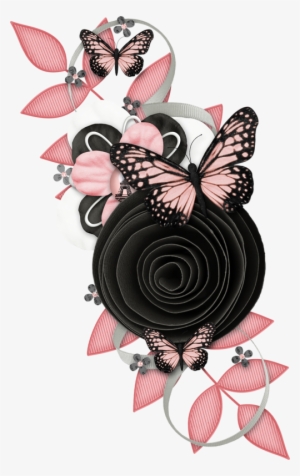 *✿**✿*border*✿**✿* Butterfly Wallpaper, - Pink Butterfly Drawing #3197525