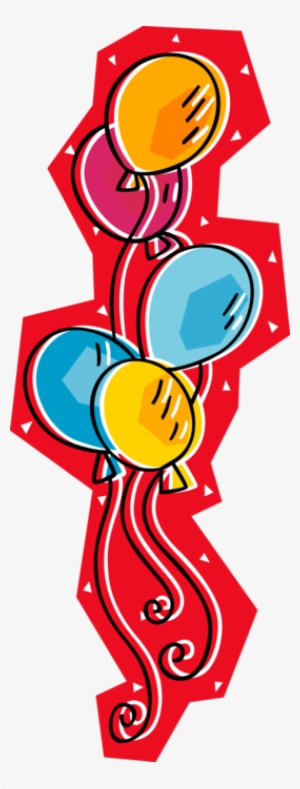 Vector Illustration Of Party Balloons Help Partygoers #3198781 Vector Illustration Of Party Balloons Help Partygoers #3198781