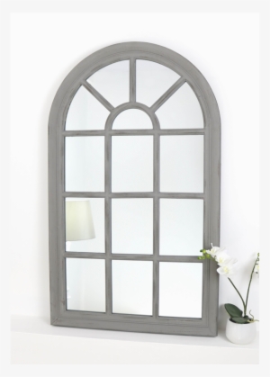 An Overall View Of This Mirror In A Typical Setting - Black And White Pic Of Window #3198993