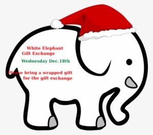 Baby Elephant Clipart Black And White #3199714