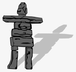 Inuit Inukshuk Clip Art Free Vector - Inukshuk Clipart #320184