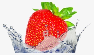Fruit Water Splash - Strawberry Water Splash Png #320209