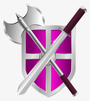 Shield Png Transparent Image - Purple Shield Png And Sword #320407