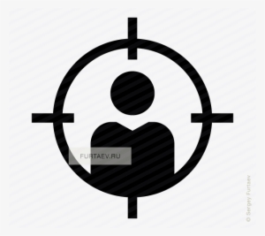 Vector Icon Of Person Under Crosshair - Viewer Icon #320487