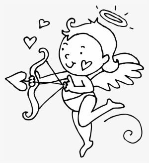 Image Of Cupid Clipart Black And White Cupid Clip Art - Valentines Clip Art Black And White #320620