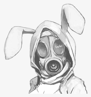 Gasmask Bunny Girl Ryeowook - Cool Gas Mask Drawing #320754