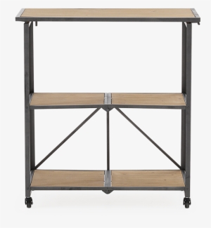 Image For Brown Wood And Black Metal Trolley From Brault - Sofa Tables #321157