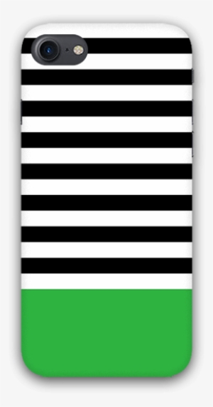 Black Green Stripe Pattern Iphone 8 Mobile Case - Mobile Phone #321481