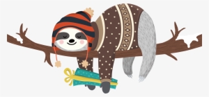 Sloth Illustration - Wake Me Up When Winter Is Over #321882