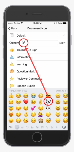 For Example, I Have Added A 'thumbs Up' Emoji To Signify - Smartphone #322191