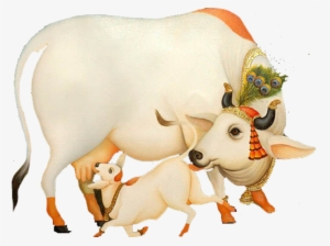 ऐसी है मेरी भगवती गौ माता - Krishna With Cow Png #322879