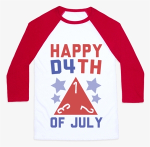 Happy D4th Of July Baseball Tee - Valentine Single #323994