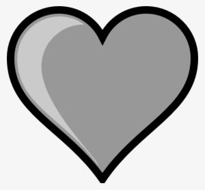 Black And Grey Heart - Free Transparent PNG Download - PNGkey