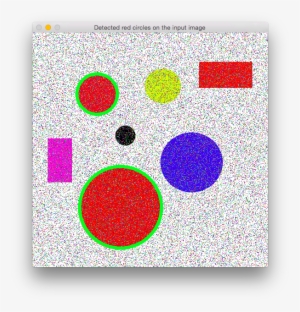 Circles And Rectangles With Noise Median Filter Detected - Circle #324174