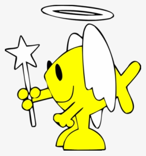 Image Angel Fish Angel Clip Art - Fish With Halo Cartoon #324663