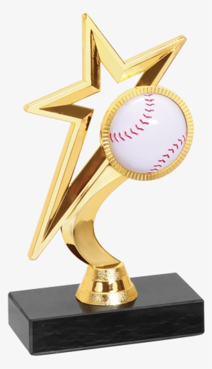 Gold Star Baseball/softball Figure Trophy - Marble #325040
