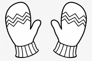 Png Royalty Free Download Mitten Clip Art Black And - Mittens Clip Art #325113