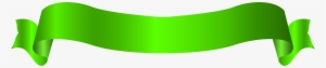 Long Green Banner Png Transparent Clip Art Image - Portable Network Graphics #325195