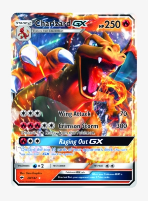 Charizard-gx Has A Massive 250 Hp, Tied With A Few - Charizard-gx - 20/147 - Ultra Rare - Sun #325315