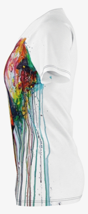 Watercolor Elephant Women's T-shirt - Squid #325526