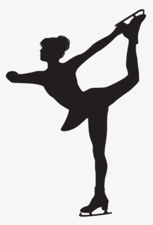 Figure Skating Woman Silhouette Png Clip Art - Clip Art Figure Skater #325654