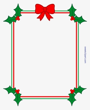 Christmas Frame Ribbon Clip Art Sweet #326555