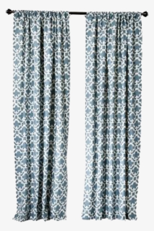Full Size Of Furniture Appealing Threshold Curtains - Threshold Farrah Fretwork Curtain Panel - Blue (54x95) #326694