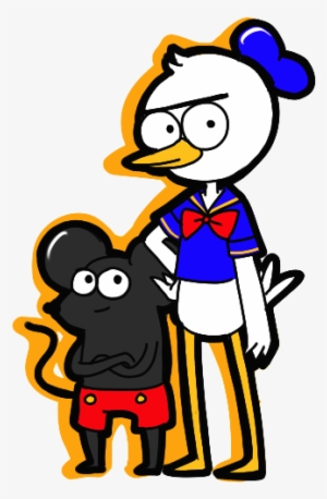 Mickey Mouse Minnie Mouse Silhouette Clip Art - Regular Show Cartoon Style #327845