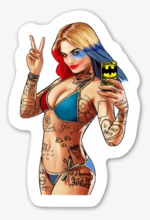 Harley Quinn Gta Style Sticker #328093