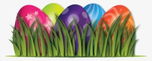 Easter eggs on grass 8489747 PNG