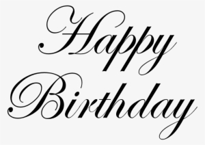 Download - Happy Birthday Font Png #329424