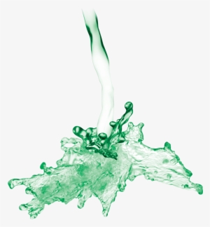 Green Water Splash Png #329474