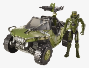 Halo Warthog 12 Master Chief - Halo 12 Warthog Vehicle And Master Chief Figure By #329875