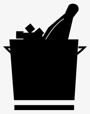 Ice Bucket With Champagne - Portable Network Graphics #3200598