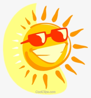 Smiling Sun With Sunglasses Royalty Free Vector Clip #3200604