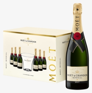 Möet & Chandon 6x750ml & Ice Bucket - Moet Champagne #3200822