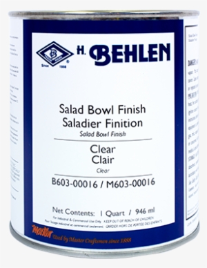 Salad Bowl Finish - Behlen Rockhard Waterborne Brushing Varnish Quart #3201565