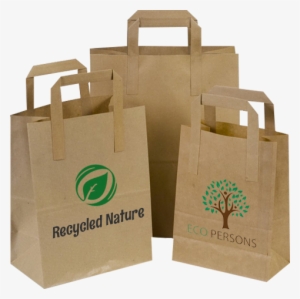 100% Recycled Paper Bags - Brown Paper Carrier Bags #3201675