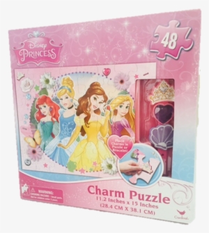 Disney Princess 48 Piece Charm Puzzle - Greenbrier International Inc. Cardinal Games: Bundle #3201843