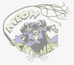Dc Comics Meow Catwoman Men's Regular Fit T-shirt - Catwoman #3201979
